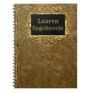 Calabrias IX Victoriaans monogram oude boekstijl Notitieboek