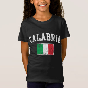 Calabrië Italiaanse vlag Italiaanse afstand T-shirt