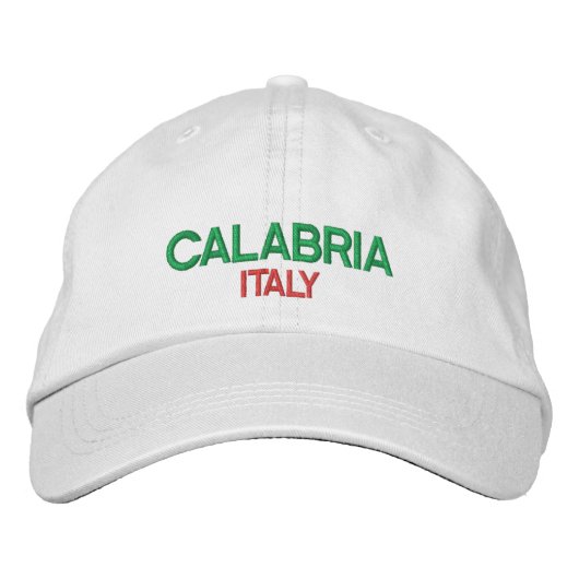 Calabrië Italië pet (Voorkant)