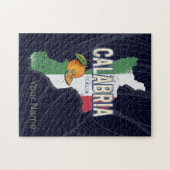 Calabrië Italië Retro Regio Kaart  Souvenir Legpuzzel (Horizontaal)