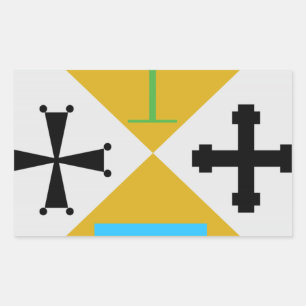 Calabrië (Italië) Wapenschild Rechthoekige Sticker