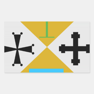 Calabrië (Italië) Wapenschild Rechthoekige Sticker