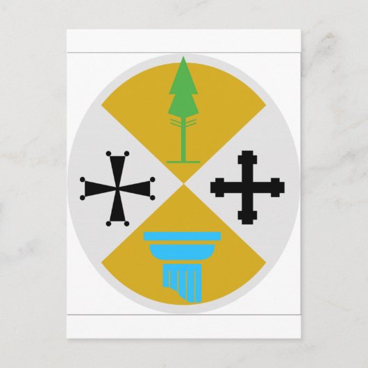 Calabrië (Italië) Wapenstoofpot Briefkaart (Voorkant)