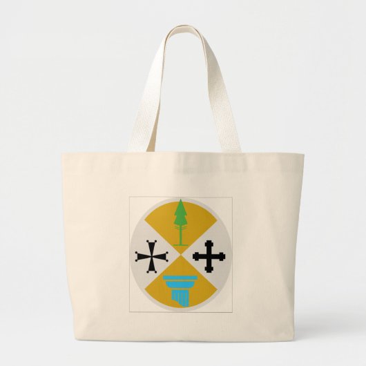 Calabrië (Italië) Wapenstoofpot Grote Tote Bag (Voorkant)