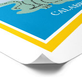 Calabrië regio Italië Art Print (Hoek)