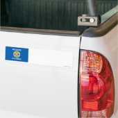 Calabrië vlag bumpersticker (Op Truck)