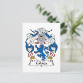 Calaca Family Crest Briefkaart (Staand voorkant)