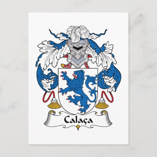 Calaca Family Crest Briefkaart (Voorkant)