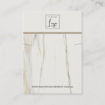 CALACATTA MARMER TEXTUUR KETTING ARMBAND DISPLAY