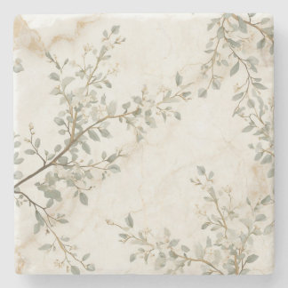 Calacatta Marmeren & Botanische Onderzetter