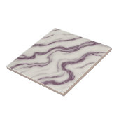 Calacatta Viola – Luxurious Burgundy Marble Tile Tegeltje (Zijkant)