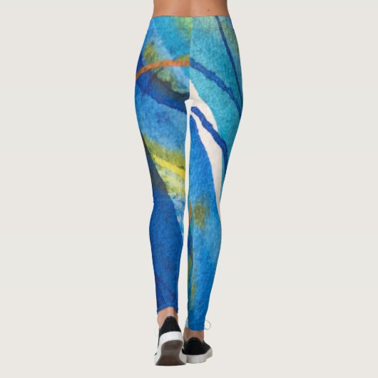 CALactive Blue Freestyle Yoga-Leggings Leggings (Achterkant)