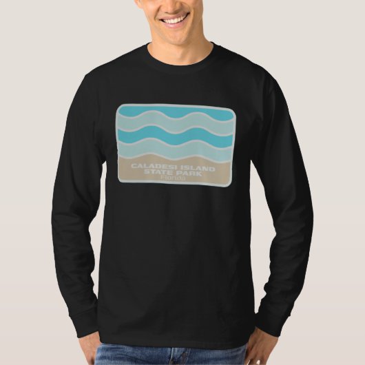 Caladesi Island State Park Florida Retro FL Beach T-shirt (Voorkant)
