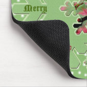 Caladium Merry Kerstmis Mousepad Muismat (Hoek)