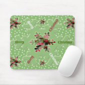 Caladium Merry Kerstmis Mousepad Muismat (Met muis)