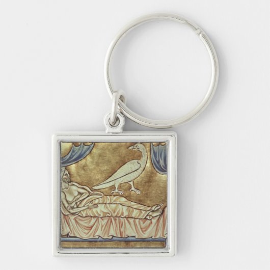 Caladriusvogel, naar verluidt foretell sleutelhanger (Voorkant)