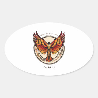 Calailib Golden Eagle Ovale Sticker