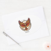 Calailib Golden Eagle Ovale Sticker (Envelop)