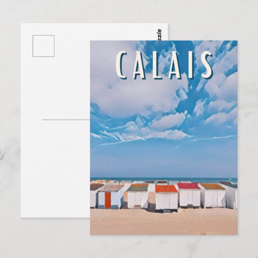 Calais Foto Vintage Briefkaart (Voorkant / Achterkant)