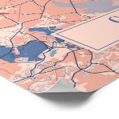 Calais France Breezy City Map Travel Poster (Hoek)