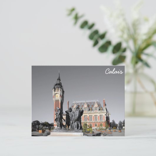 Calais, Frankrijk Briefkaart (Staand voorkant)