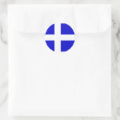 Calais, Frankrijk vlag Ronde Sticker (Tas)