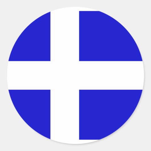 Calais, Frankrijk vlag Ronde Sticker (Voorkant)