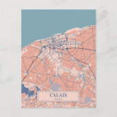 Calais Frankrijk Winderige Stad Kaart Reizen (Voorkant)
