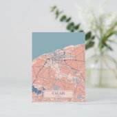 Calais Frankrijk Winderige Stad Kaart Reizen (Staand voorkant)
