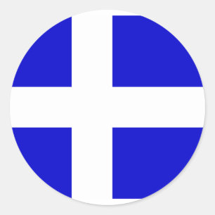 Calais, Franse vlag Ronde Sticker