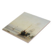 Calais Pier, c.1823-24 (olie op het paneel) Tegeltje (Zijkant)