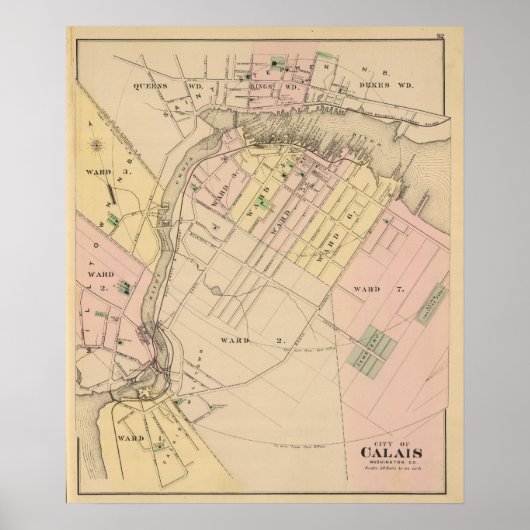 Calais, Washington County Poster (Voorkant)