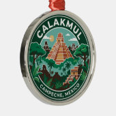 Calakmul Mexico Metalen Ornament (Rechts)