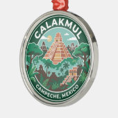Calakmul Mexico Metalen Ornament (Links)