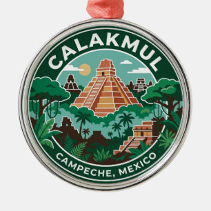 Calakmul Mexico Metalen Ornament
