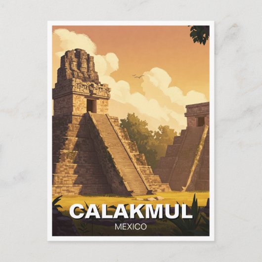 Calakmul Mexico Reizen Briefkaart (Voorkant)