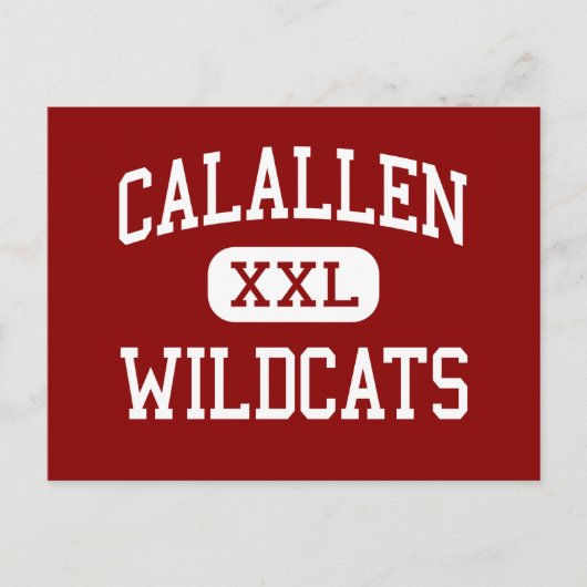 Calallen - Wildcats - Middle - Corpus Christi Briefkaart (Voorkant)
