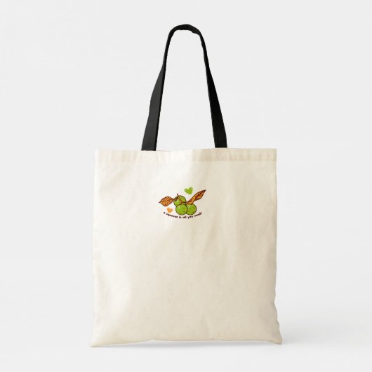 calamansi-canvas tas (Achterkant)