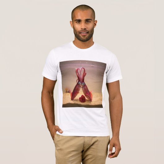 Calamar enamorado t-shirt (Voorkant volledig)