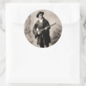 Calamity Jane 1895 Ronde Sticker (Tas)