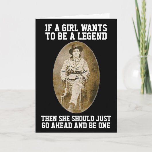 CALAMITY JANE COWGIRL BIRTHDAY GIANT KAARTEN (Voorkant)