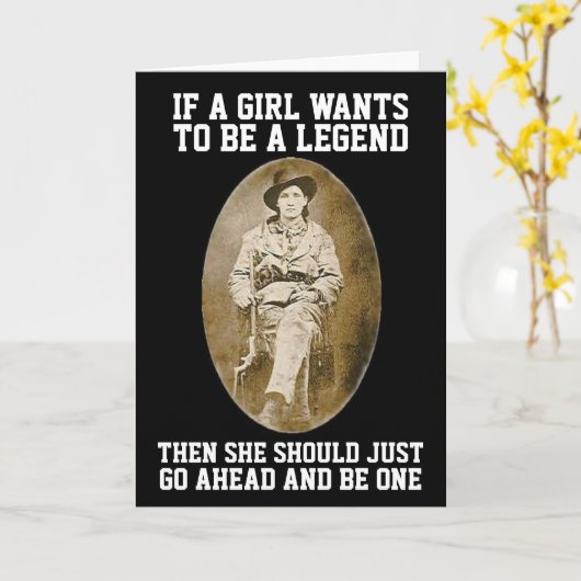 CALAMITY JANE COWGIRL BIRTHDAY GIANT KAARTEN (Gele Bloem)