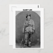 CALAMITY JANE HOLDING PISTOOL BRIEFKAARTEN (Voorkant / Achterkant)