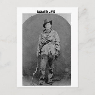CALAMITY JANE HOLDING PISTOOL BRIEFKAARTEN