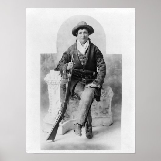 Calamity Jane met haar rifle Poster (Voorkant)