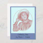 'Calamity Jane' Notecard Bedankkaart (Voorkant / Achterkant)