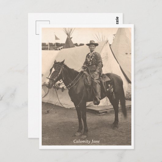Calamity Jane op Horseback Briefkaart (Voorkant / Achterkant)
