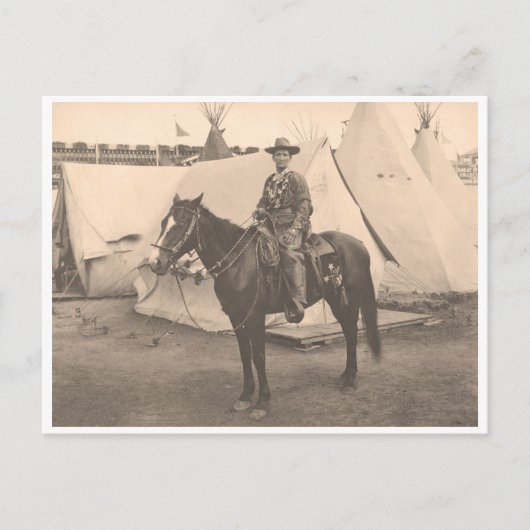 Calamity Jane te paard circa 1900 Briefkaart (Voorkant)