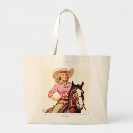 Calamity Jane: Trail blazers Grote Tote Bag (Voorkant)