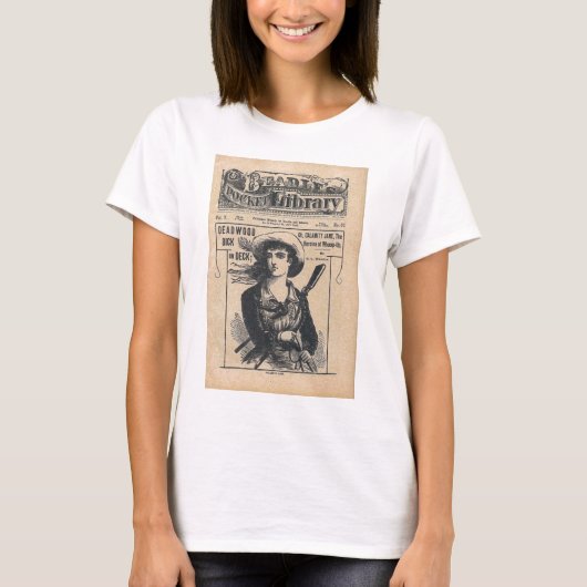 Calamity Jane Westerne Dime Comic  T-shirt (Voorkant)